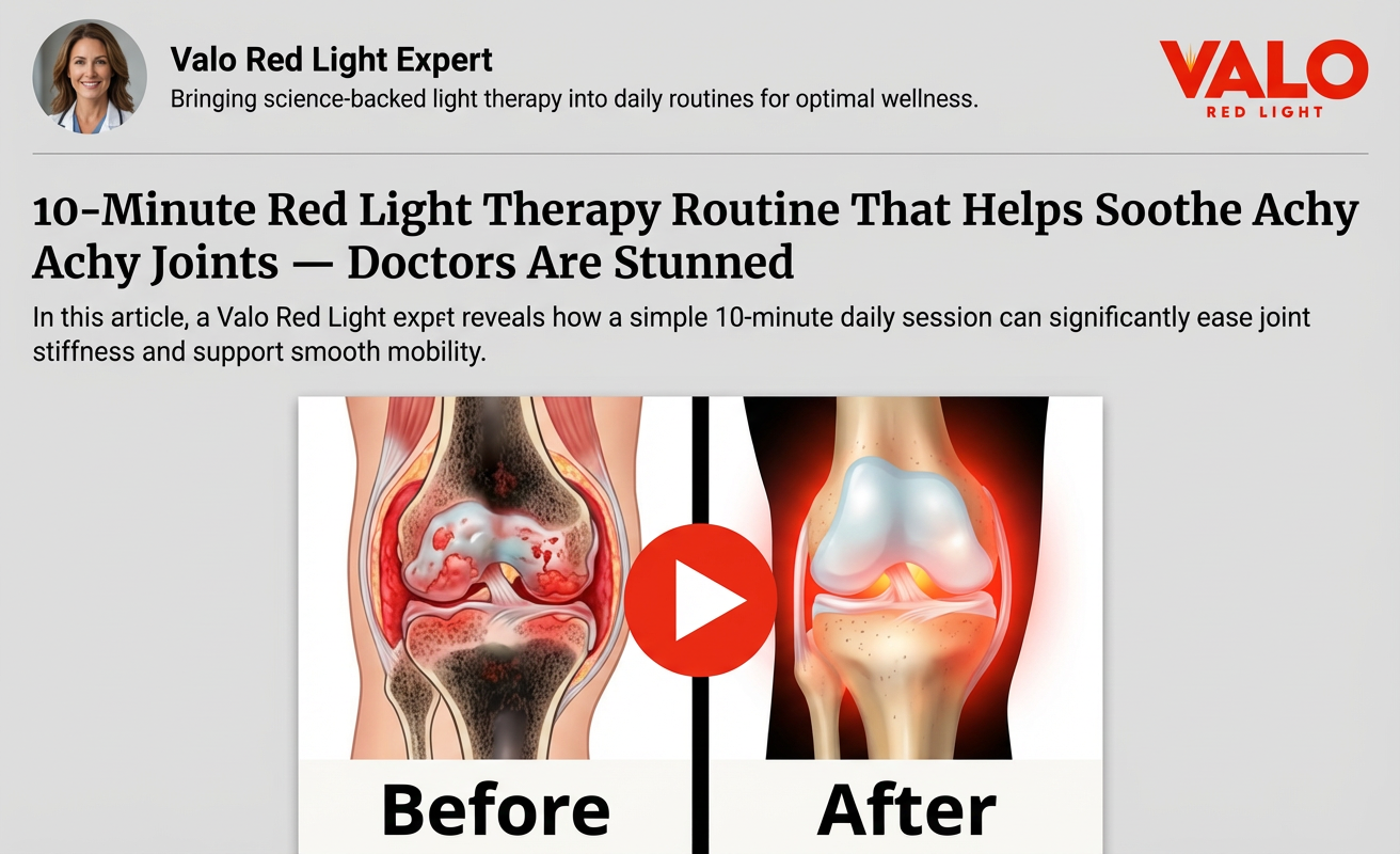 10-Minute Red Light Therapy Routine That Helps Soothe Achy Joints — Doctors Are Stunned