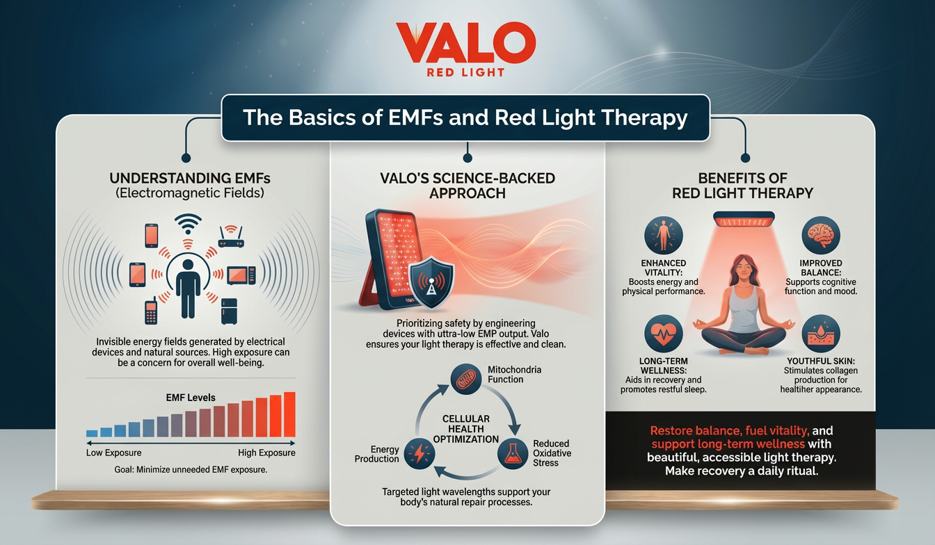 The Basics of EMFs and Red Light Therapy